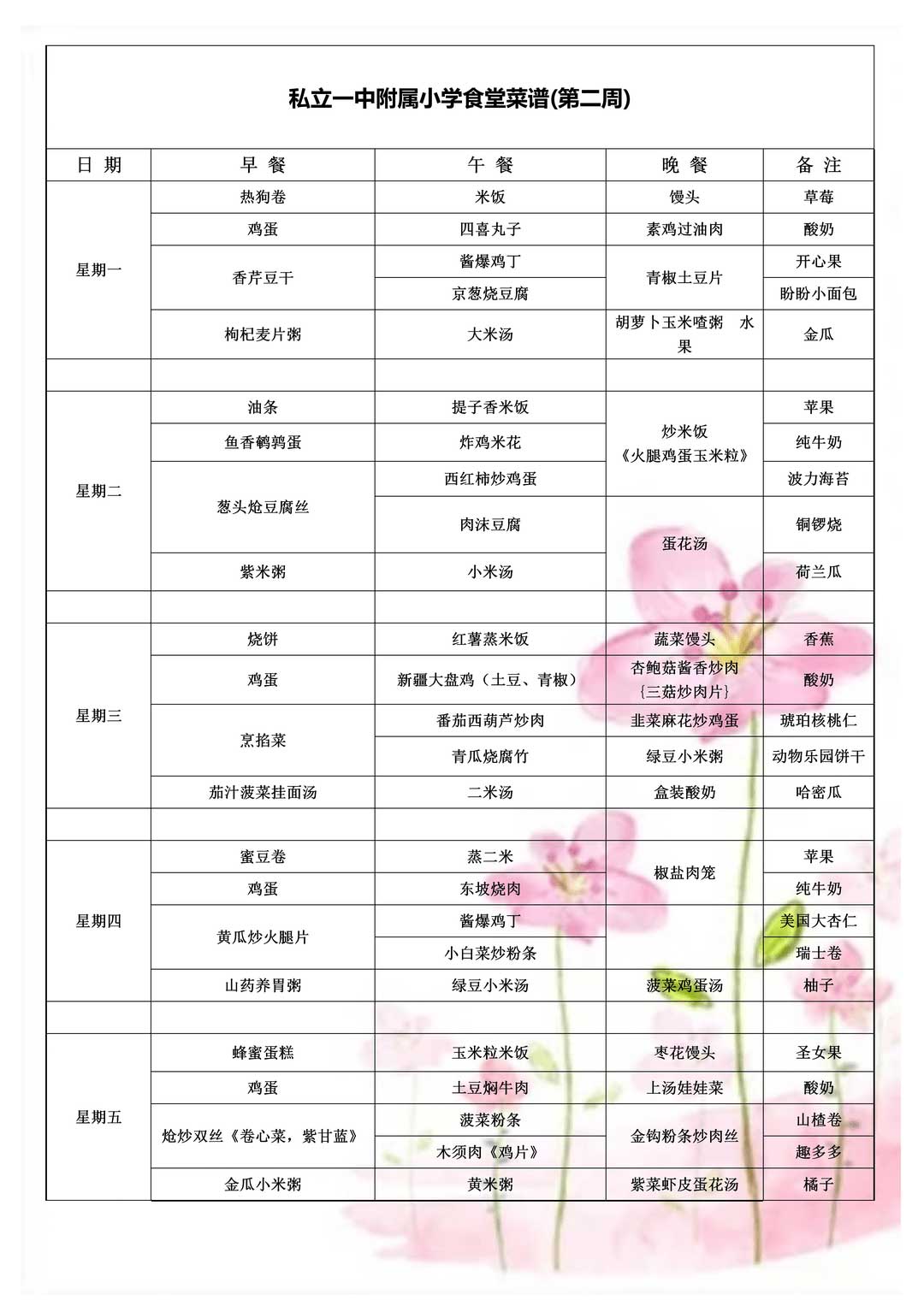 【預(yù)?美食】三餐四季 “食”光漫長(zhǎng) 專(zhuān)注營(yíng)養(yǎng)——石家莊私立一中附小預(yù)科部|每月食譜
